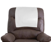 Genuine Leather Slipcover Headrest White - SkinOutfit